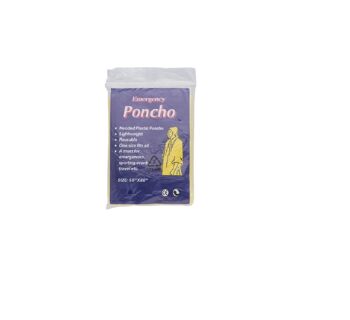 PONCHO (13x9x1 Cm) (Taille du poncho 127 x102 cm)