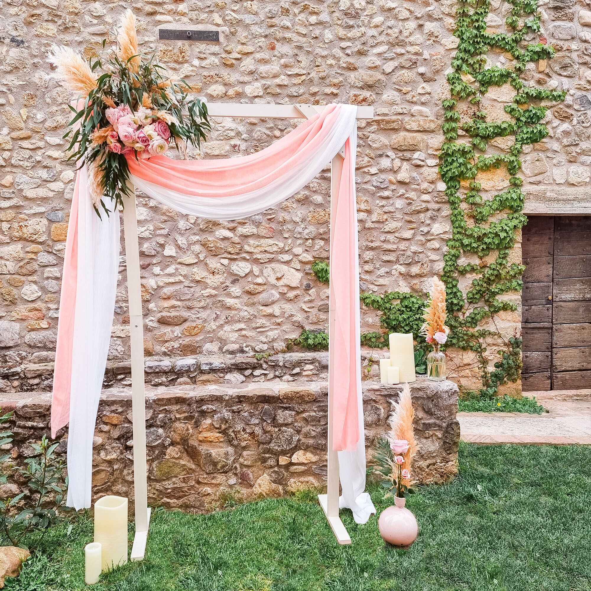 Buy wholesale Wedding Arch Rectangle Wood 1 4x2 17 M