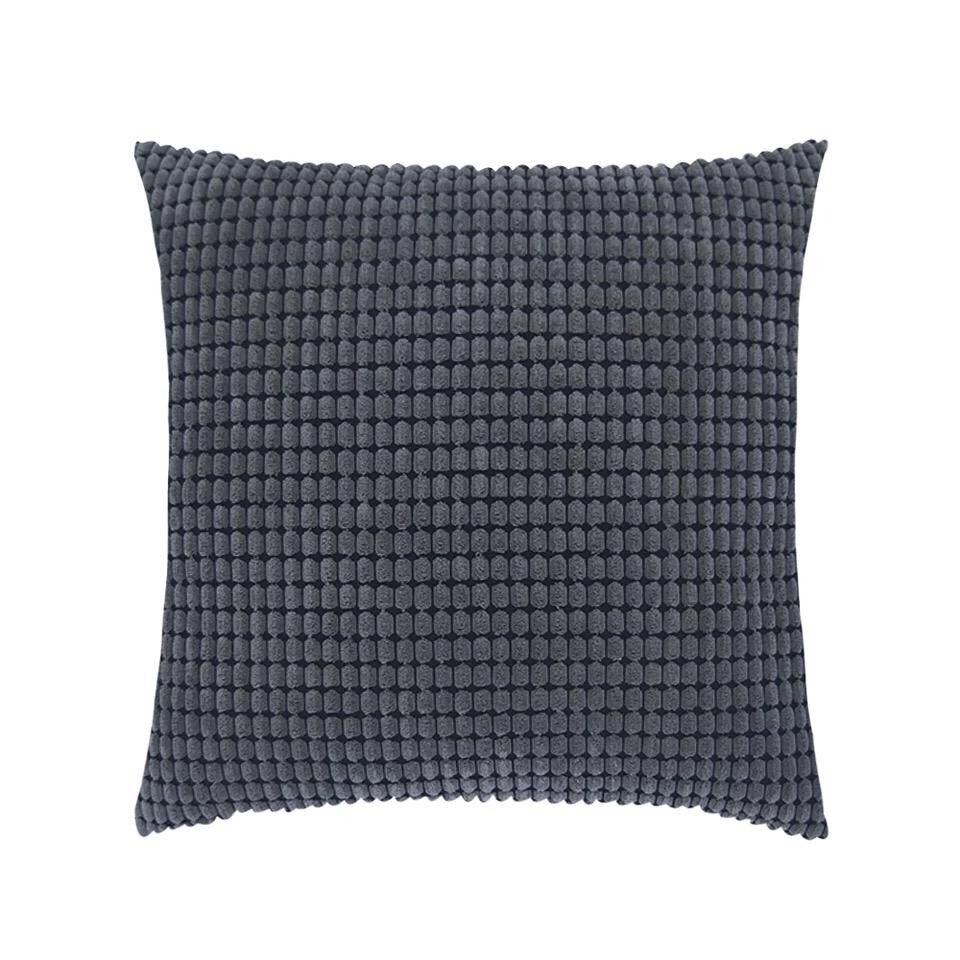 Fodera per cuscino Sfere morbide - Grigio scuro