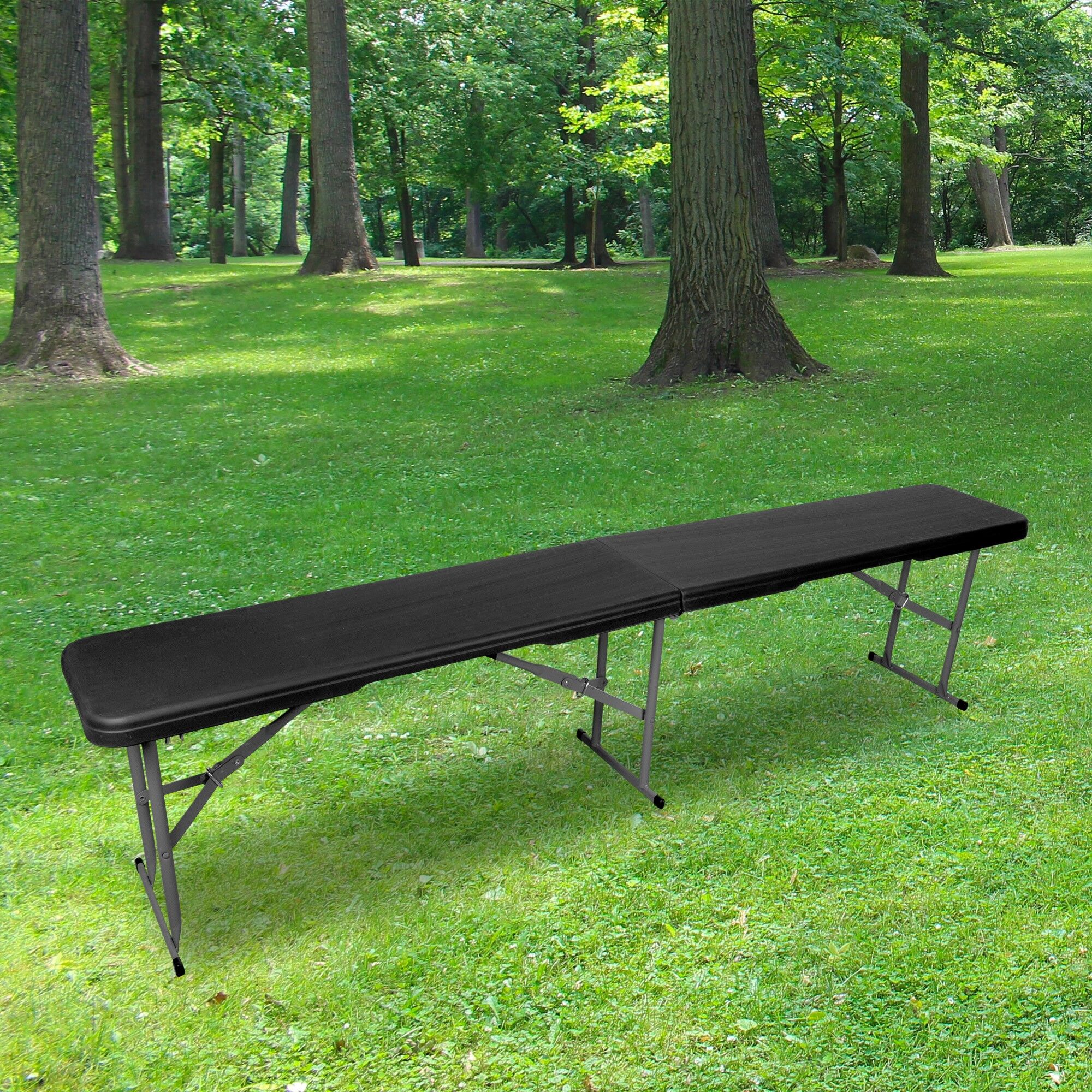 Klappbank 180cm Schwarz