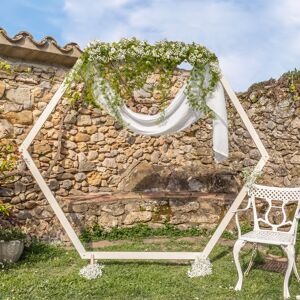 Arche Mariage Bois Hexagonale 2M