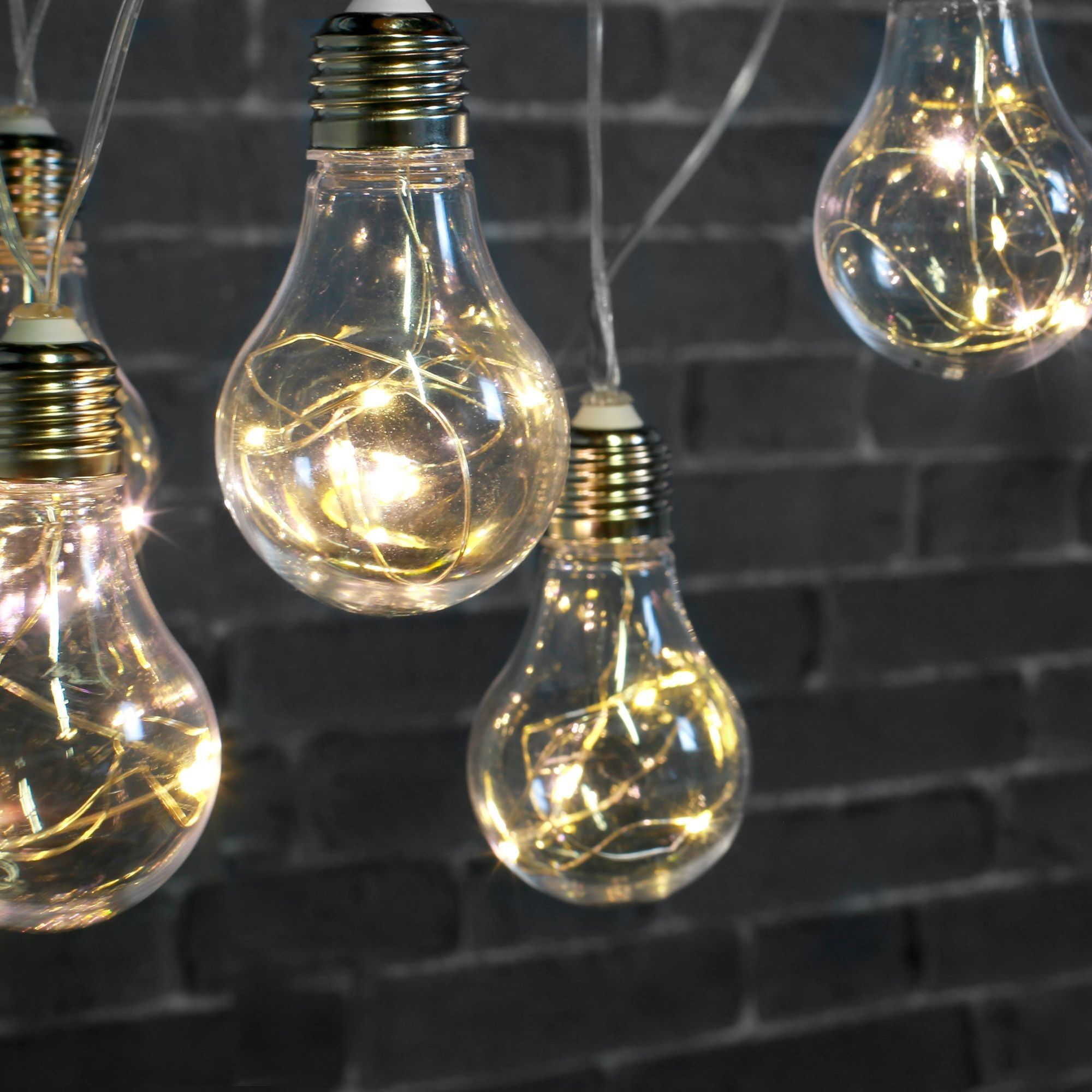 Girlande Micro-LED-Birne 10 Birnen 5 m mit Stecker