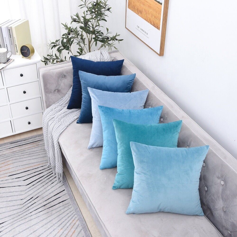 Fodera per cuscino in velluto - Verde scuro