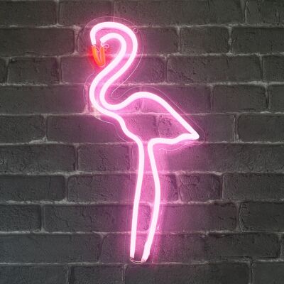 Flamingo-Neonlampe 50cm