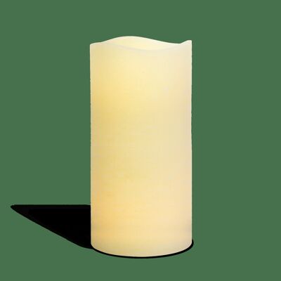 Elfenbeinfarbene LED-Kerze 30cm