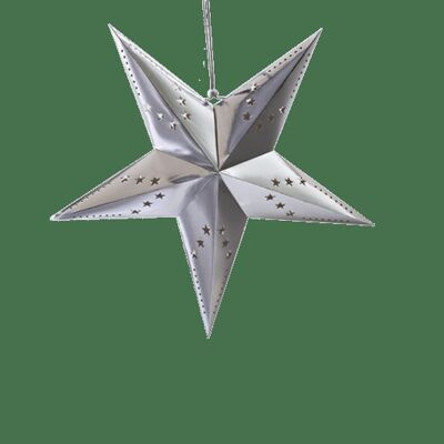 Decorative star silver 60cm