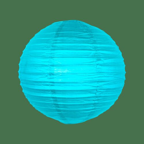 Boule papier 30 cm Turquoise