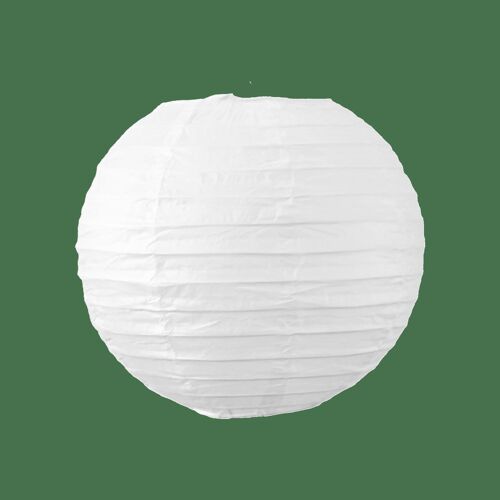 Boule papier 20cm Blanc