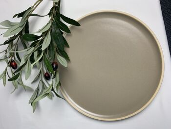 Assiette Brito céramique sable - vente 4