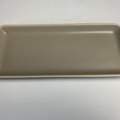 Ceramic Brito serving plate small sand - sale