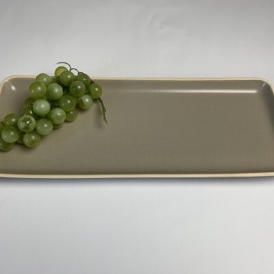 Ceramic Brito serving plate large sand - sale