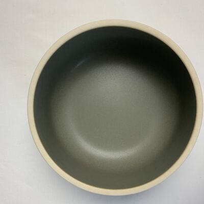Ceramic Brito cereal bowl taupe - sale