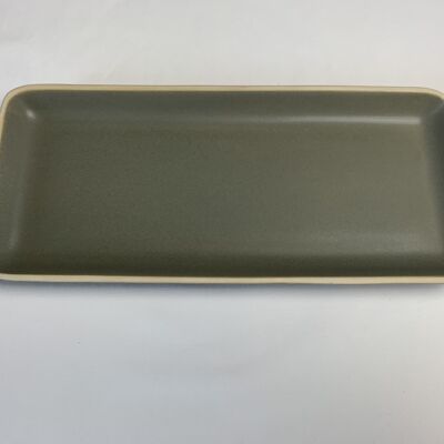Ceramic Brito serving plate small taupe - sale
