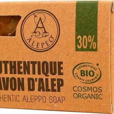 Alepeo Sapone Tradizionale di Aleppo 30% pulizia corpo e viso Certificato BIOLOGICO