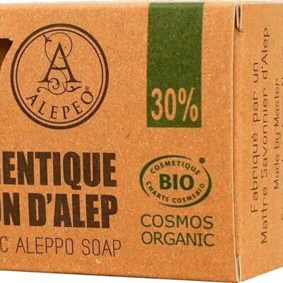 Traditionelle Aleppo-Seife von Alepeo, 30 % Körper- und Gesichtsreinigung, zertifiziert biologisch
