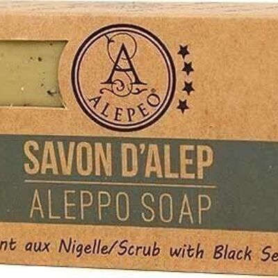Jabón de Alepo Exfoliante con Nigelles 100 g