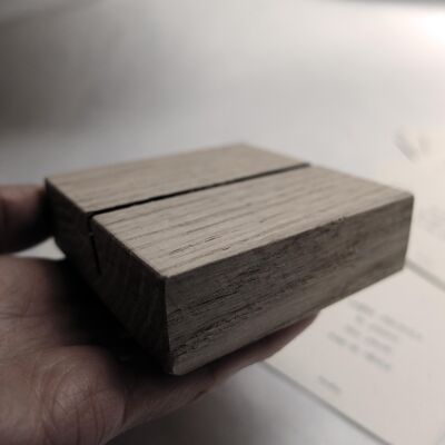 Wooden card holder - handcrafted / local woods