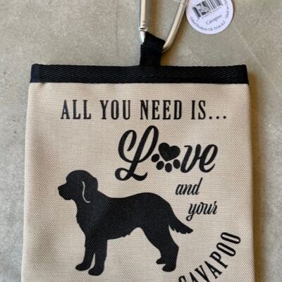 Bolsa de golosinas para mascotas Cavapoo