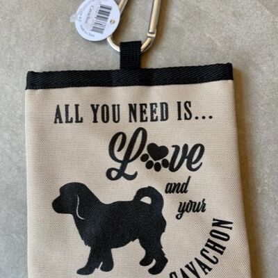 Bolsa de golosinas para mascotas Cavachon