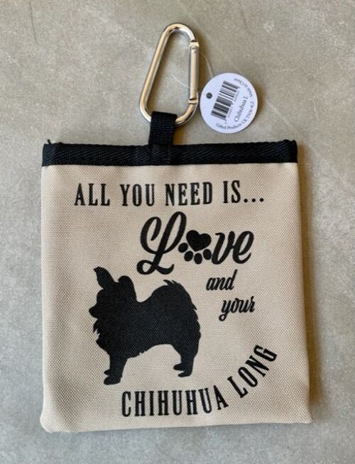 Chihuahua Long Hair Pet Treat Bag