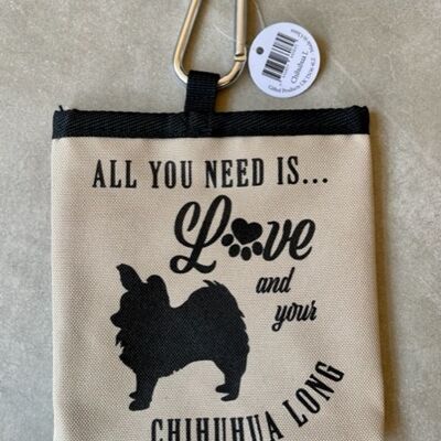 Chihuahua Long Hair Pet Treat Bag