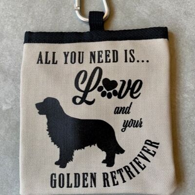 Golden Retriever Pet Treat Bag