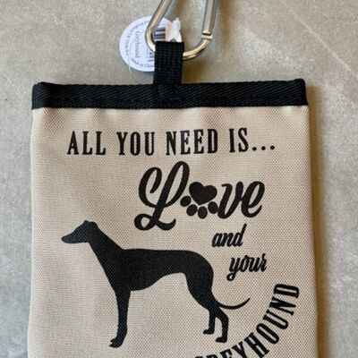 Bolsa de golosinas para mascotas Greyhound