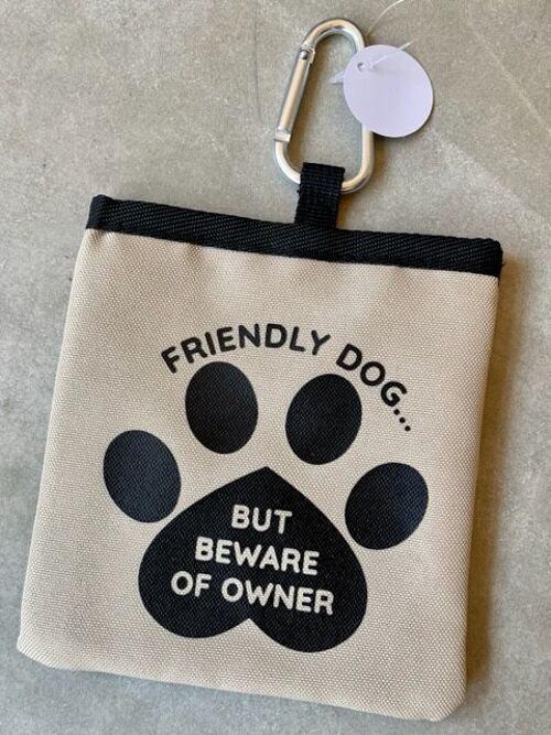 Friendly Dog Pet Treat Bag