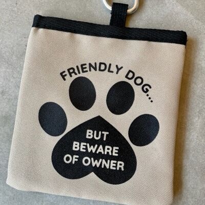 Friendly Dog Pet Treat Bag