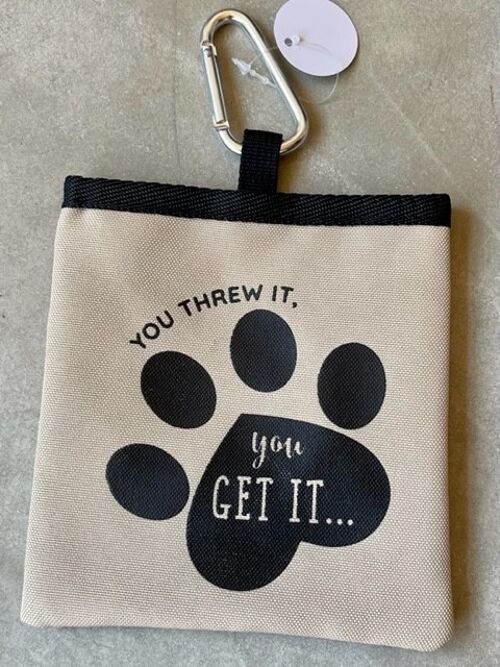 You Threw It Pet Treat Bag