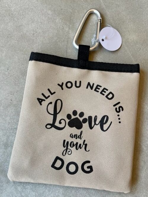 Love and A Dog Pet Treat Bag