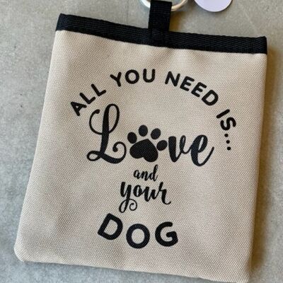 Love and A Dog Pet Treat Bag