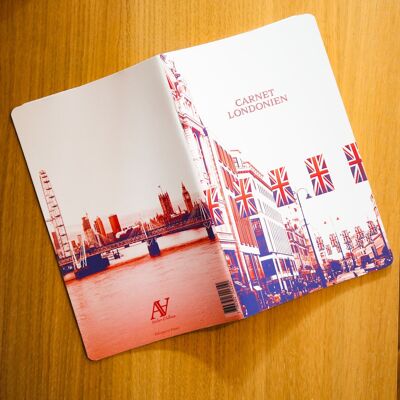 Cuaderno A5 - Cuaderno Londres Londres - 64 páginas a rayas