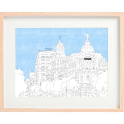 MADRID METROPOLE - 30x40cm