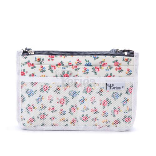 Periea Handbag Organiser - Chelsy Cream Floral (Small)