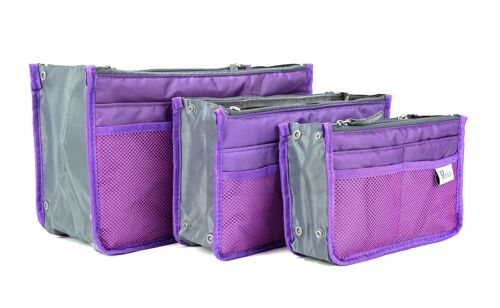 Periea Handbag Organiser - Chelsy Purple (Medium)