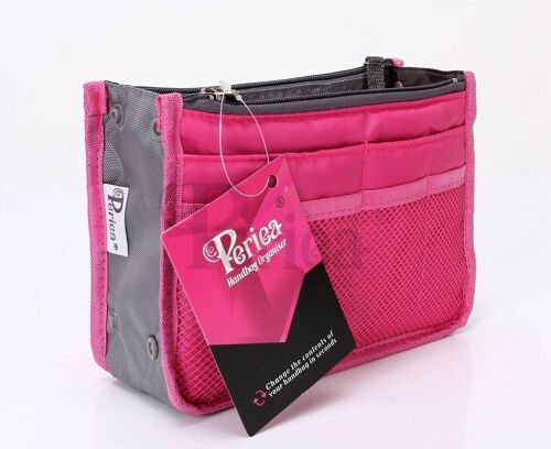 Periea Handbag Organiser - Chelsy Bright Pink (Medium)
