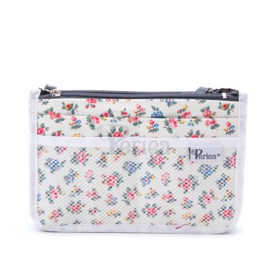 Organizador de bolsos Periea - Chelsy Cream Floral (Mediano)