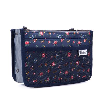 Periea Handbag Organiser - Chelsy Blue Floral (Medium)