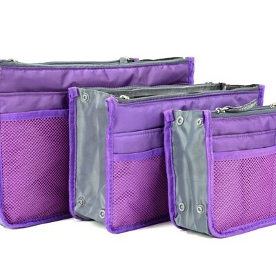 Periea Handbag Organiser - Chelsy Purple (Large)