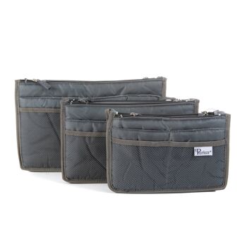 Organisateur de sac à main Periea - Chelsy Premium Grey (Petit) 1