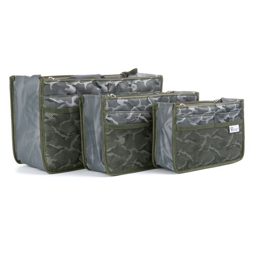 Periea Handbag Organiser - Chelsy Premium Camoflauge Khaki (Small)
