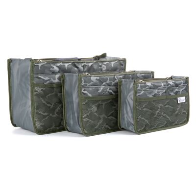 Periea Handbag Organiser - Chelsy Premium Camoflauge Khaki (Medium)