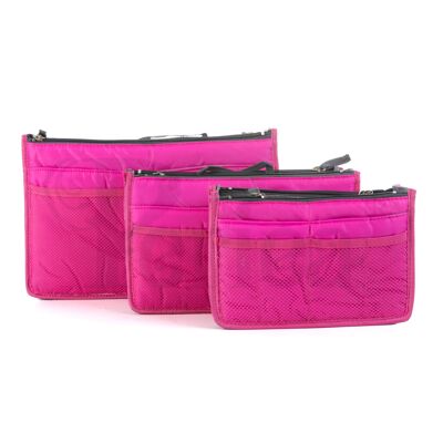 Organizer per borsetta Periea - Chelsy Premium Bright Pink (grande)