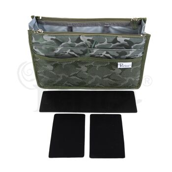 Organisateur de sac à main Periea - Chelsy Premium Camoflauge Khaki (Grand) 4