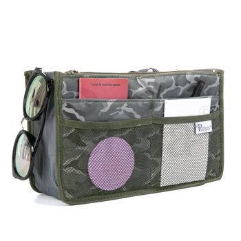 Organisateur de sac à main Periea - Chelsy Premium Camoflauge Khaki (Grand) 8