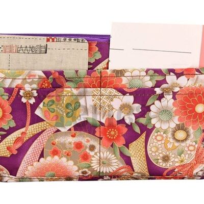 Periea Handbag Organiser - Daisy Purple Floral (Large)