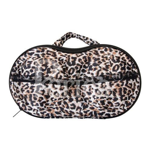 Periea Bra Travel Case - Belle Gold Leopard