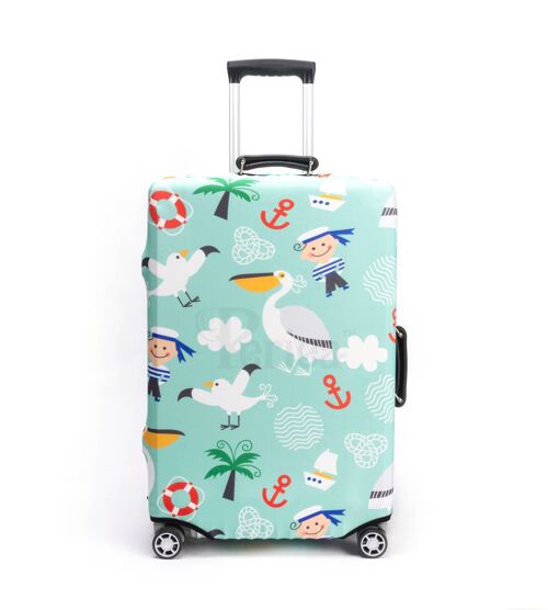 Periea Elasticated Luggage Cover - Seaside 3 Sizes
