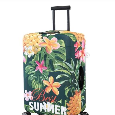 Periea Elasticated Luggage Cover - Tropical Summer - Small, Medium & Large